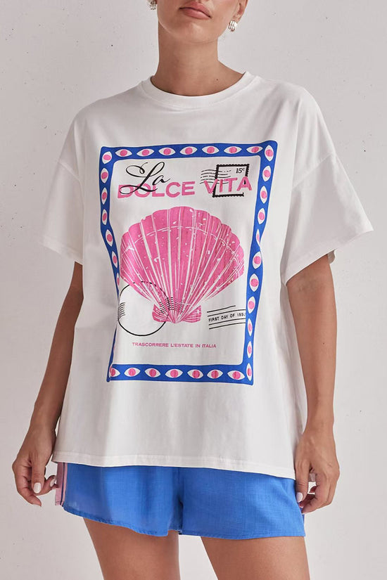Scallop Graphic Tee