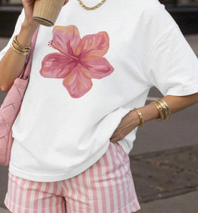 Floral Graphic Casual T-Shirt