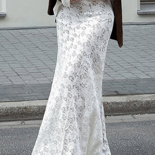 Elegant Lace Maxi Skirt