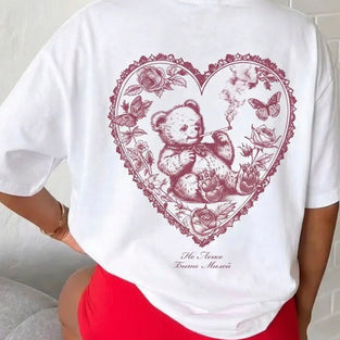 Heart Graphic Oversized T-Shirt