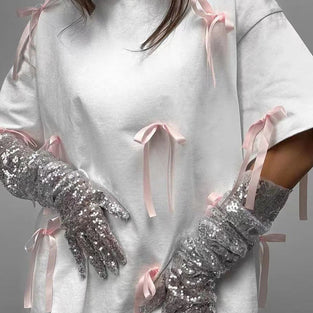 Bow-Embellished T-Shirt