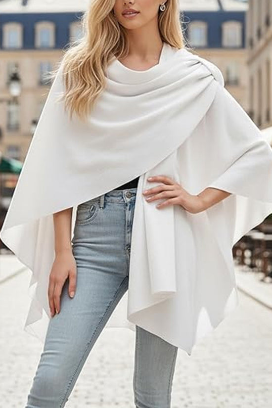 Elegant Draped Cardigan