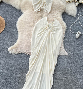 Elegant Sleeveless Skirt Set