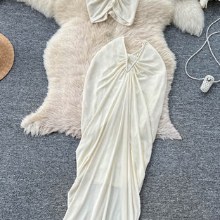 Elegant Sleeveless Skirt Set