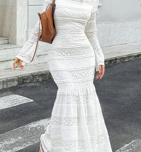 Elegant Long Sleeve Bodycon Maxi Dress