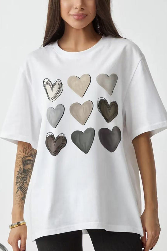 Heart Graphic Oversized T-Shirt
