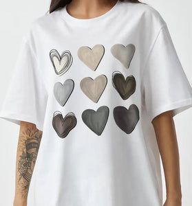 Heart Graphic Oversized T-Shirt