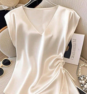 Elegant V-Neck Sleeveless Tank Top