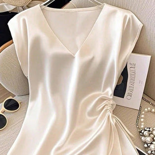 Elegant V-Neck Sleeveless Tank Top