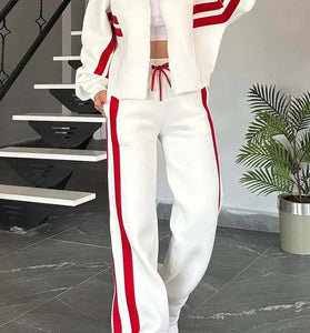 Sporty Stripe Activewear Set