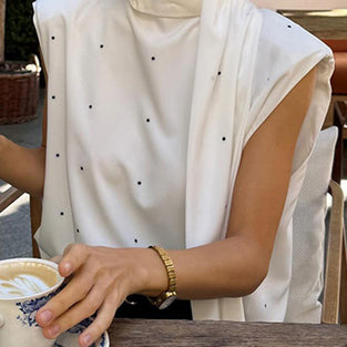 Elegant High-Neck Sleeveless Top