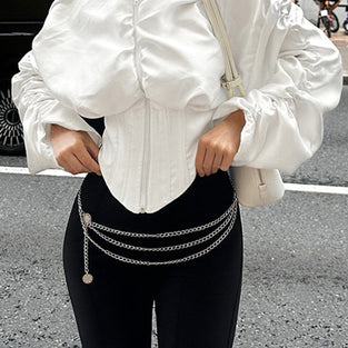 Voluminous Sleeve Corset Blouse
