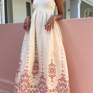 Floral Detail Maxi Dress