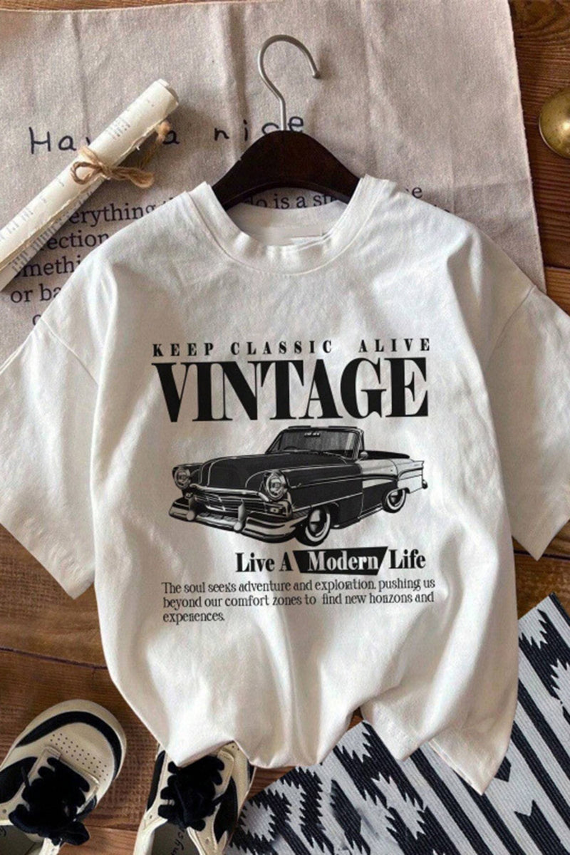 Vintage Car Graphic T-Shirt