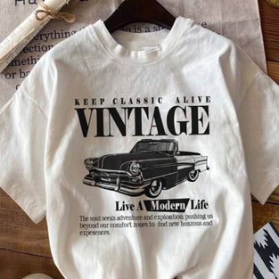 Vintage Car Graphic T-Shirt