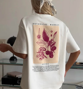 Botanical Market Graphic T-Shirt