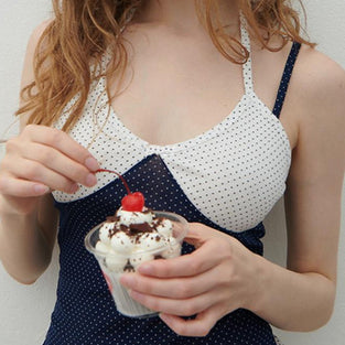 Polka Dot Peplum Camisole