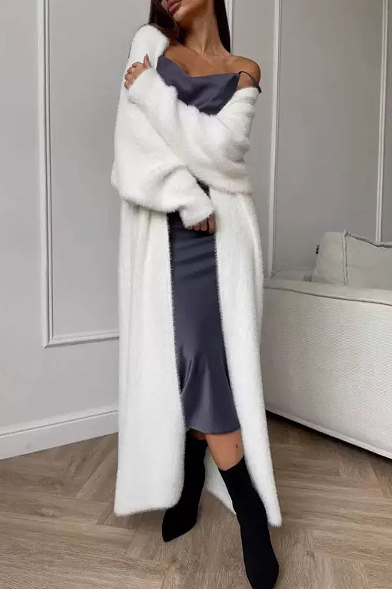 Cozy Longline Open Front Cardigan
