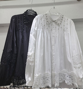Elegant Lace Detail Blouse