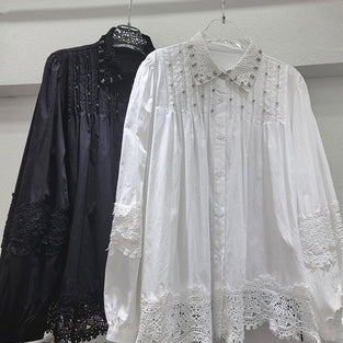 Elegant Lace Detail Blouse