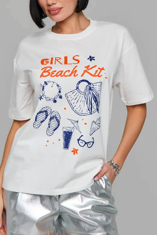 Girls Beach Graphic Tee