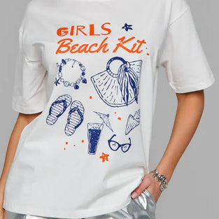 Girls Beach Graphic Tee