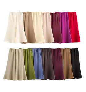 Elegant Flowing Midi Skirt