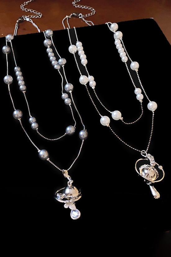 Elegant Double Layer Pearl Necklace