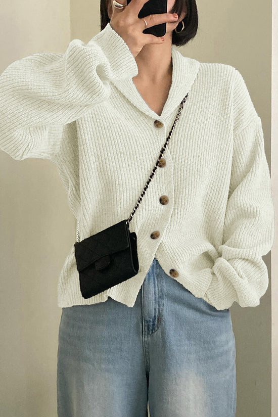 Cozy Button-Front Cardigan