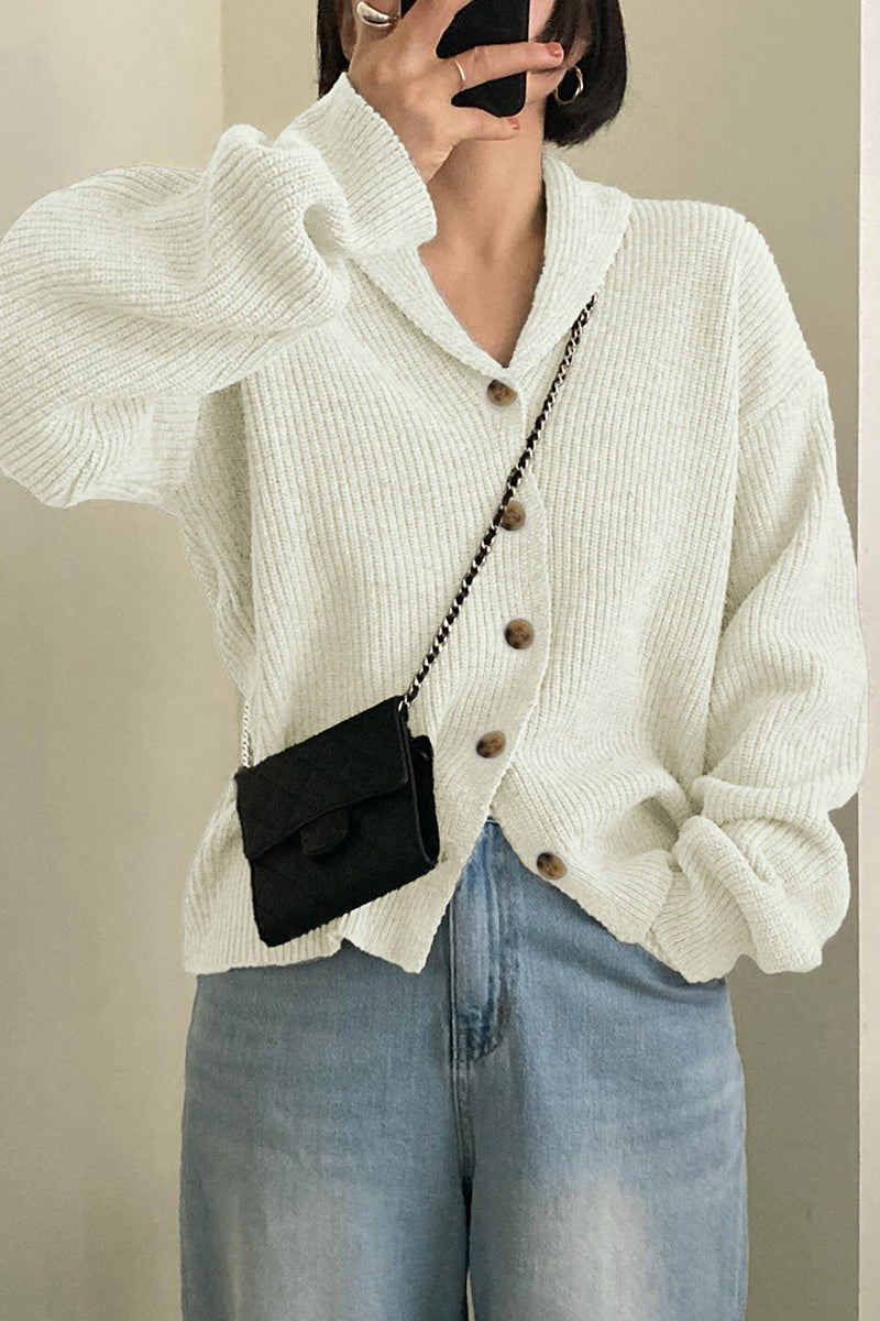 Cozy Button-Front Cardigan