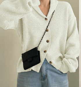 Cozy Button-Front Cardigan
