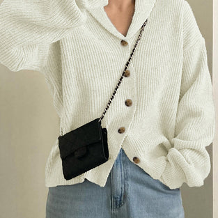 Cozy Button-Front Cardigan