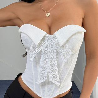 Elegant Strapless Corset Top