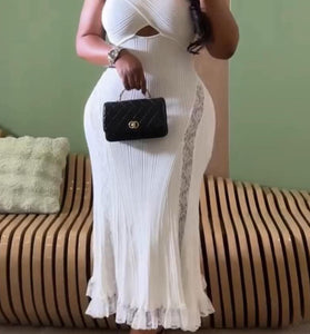 Cross Halter Sleeveless Casual Dress