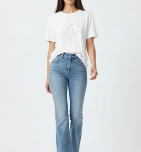 Wild Mind Floral Embroidered T-Shirt