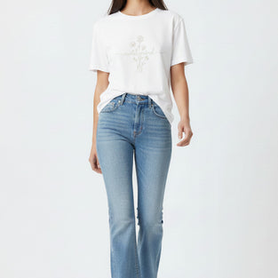 Wild Mind Floral Embroidered T-Shirt