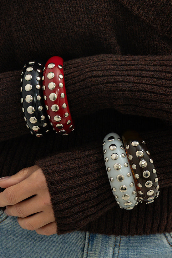 Studded Statement Bangle Bracelet