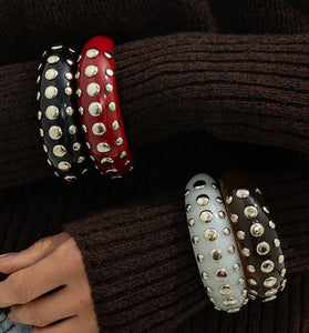 Studded Statement Bangle Bracelet