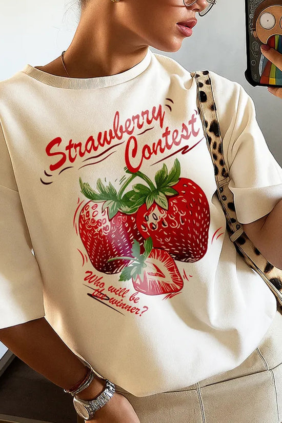 Strawberry Contest Graphic T-Shirt