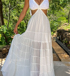 Elegant Tiered Sleeveless Casual Dress