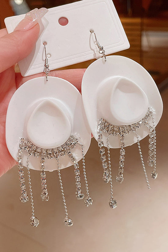 Western-Inspired Rhinestone Earrings