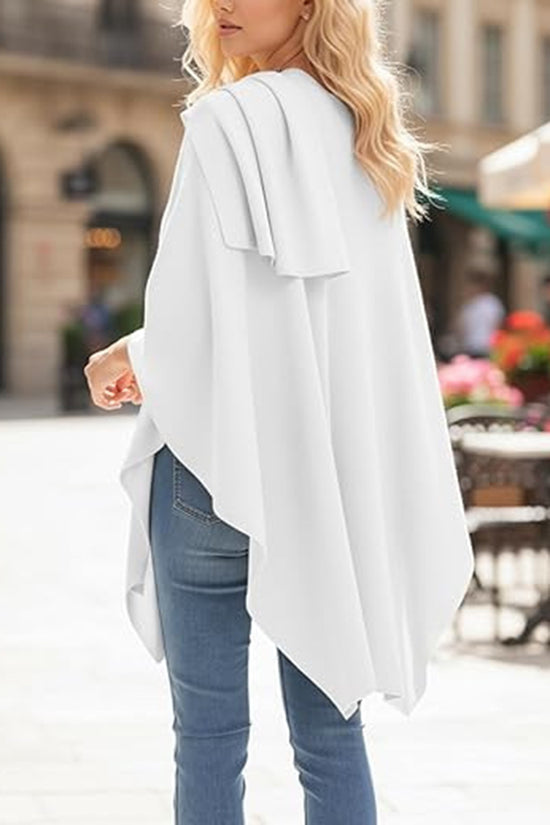 Elegant Draped Cardigan