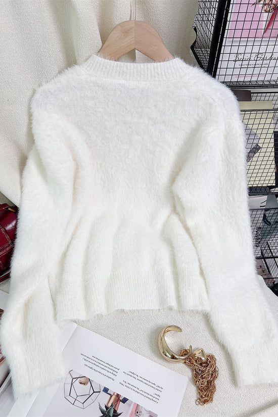 Cozy Button-Embellished Cardigan