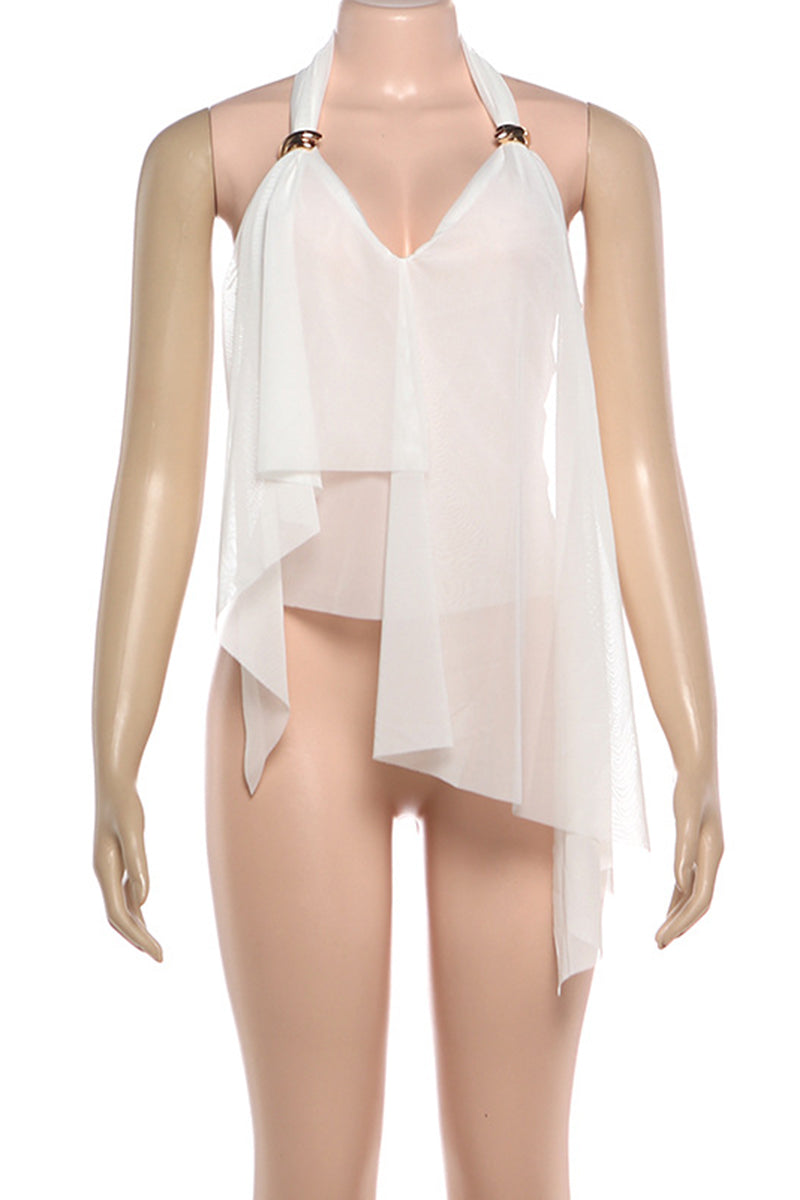 Layered V-Neck Sleeveless Top