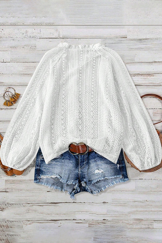 Elegant Knit Button-Up Blouse