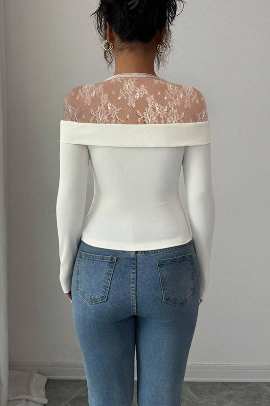 Floral Lace Long Sleeve Top