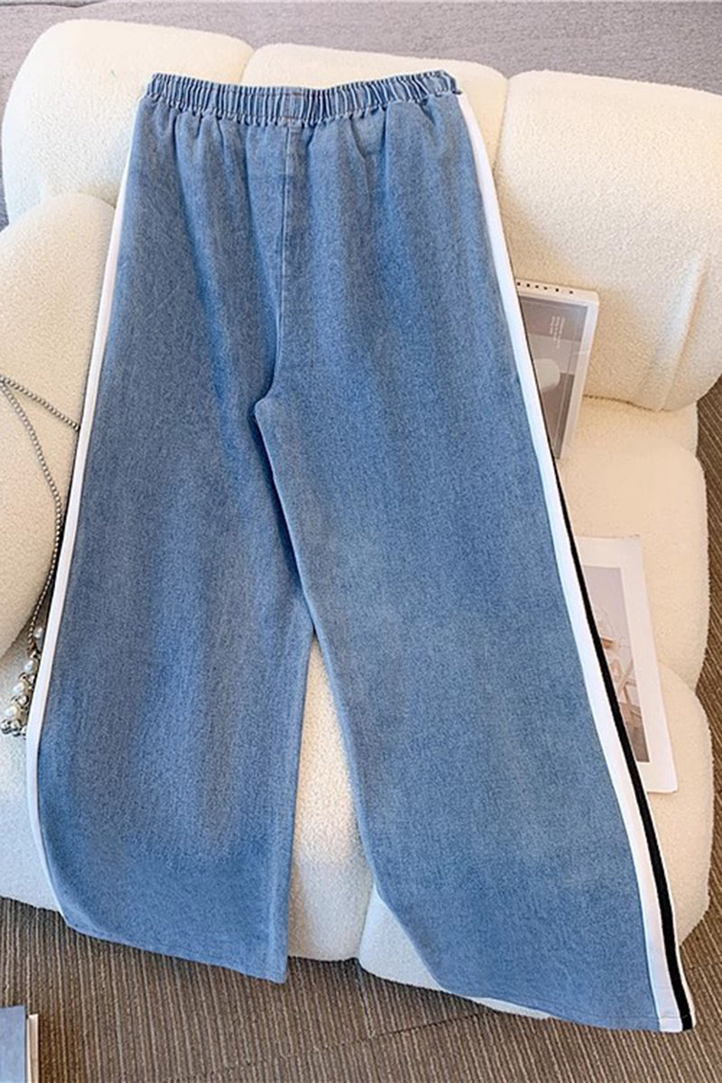 Striped Track Jacket and Pants Set