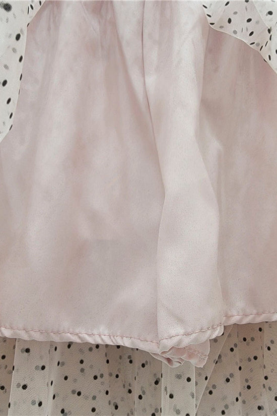 Polka Dot Flared Mini Skirt