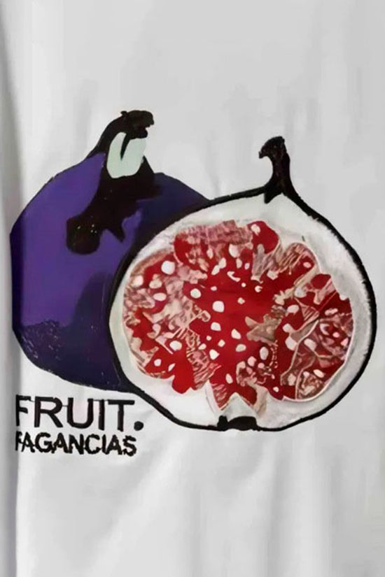Fig Graphic Print Casual T-Shirt