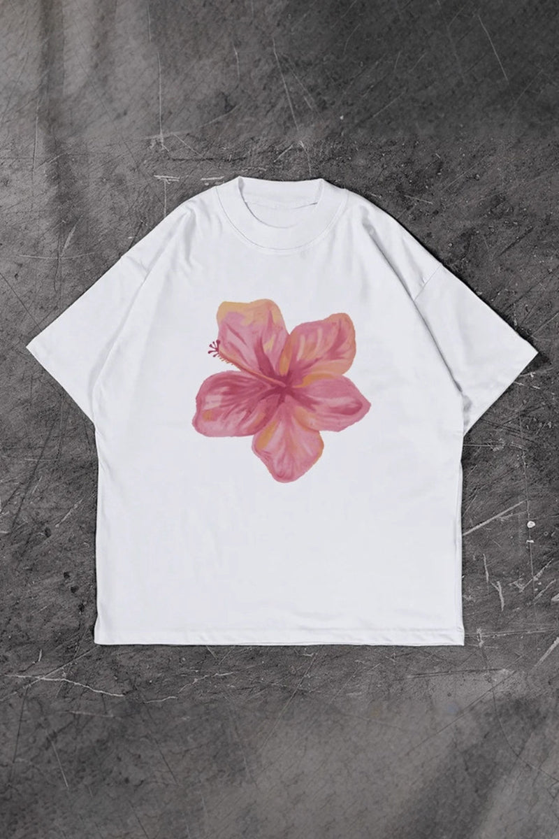 Floral Graphic Casual T-Shirt